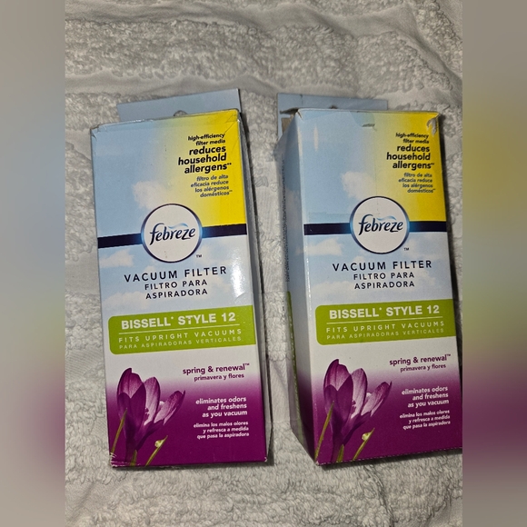 Lot Of 2 New Open Box Febreze Vacuum Filters For Bissell Style 12 Vaccuums - Picture 1 of 5